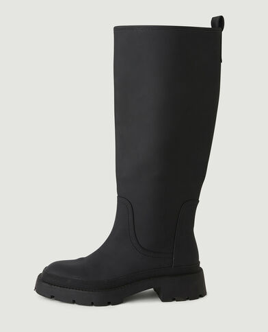 Bottes à semelle crantée noir - Pimkie