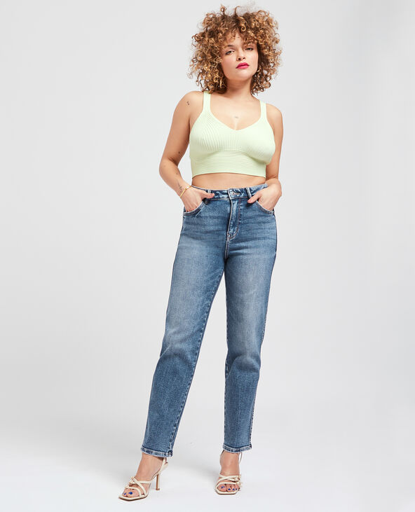 Jean droit stretch bleu - Pimkie