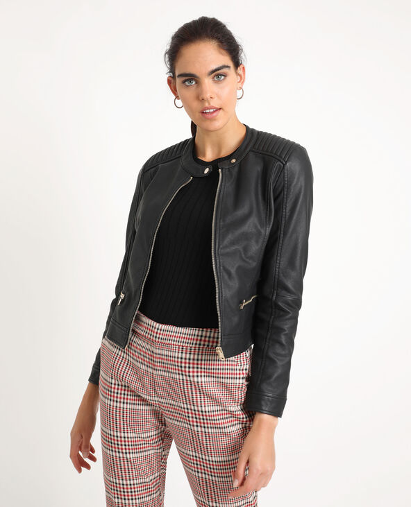 Veste en simili cuir Pimkie
