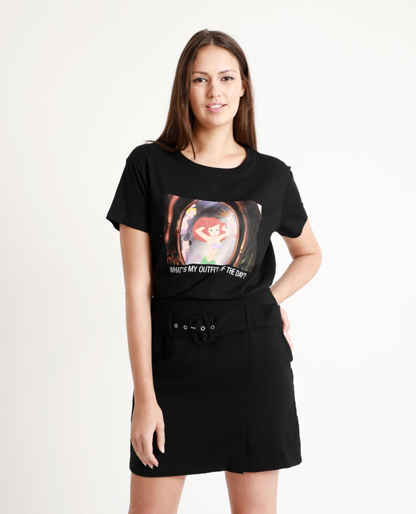 T-shirt La petite sirène noir - Pimkie