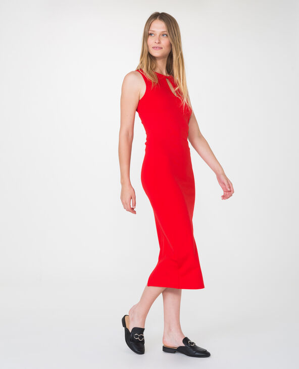 Zara robe rouge longue sales