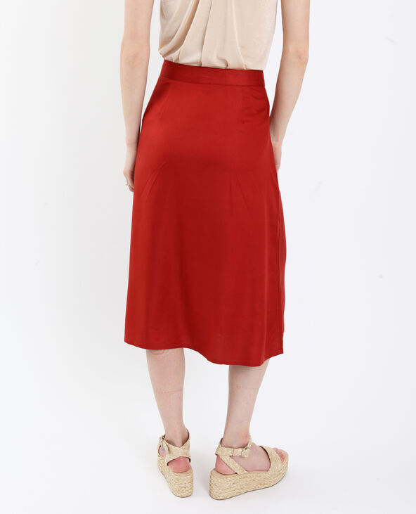 Jupe midi boutons