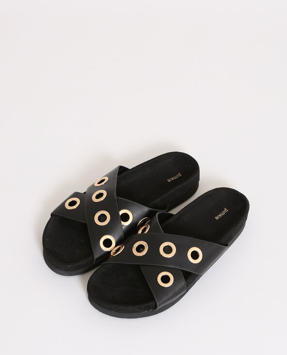 Sandales plates noir - Pimkie