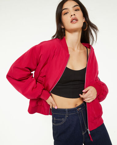 Bomber oversize rouge - Pimkie