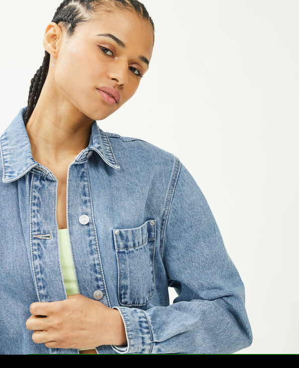 Surchemise en jean bleu clair - Pimkie