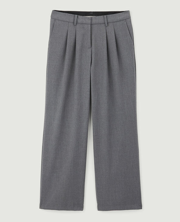 Pantalon à pinces gris foncé - Pimkie
