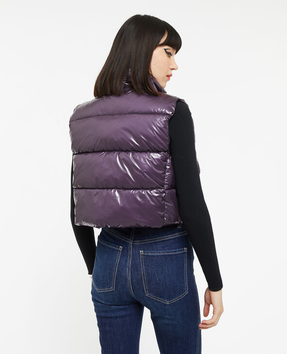 Doudoune sans manche en matière déperlante lilas - Pimkie