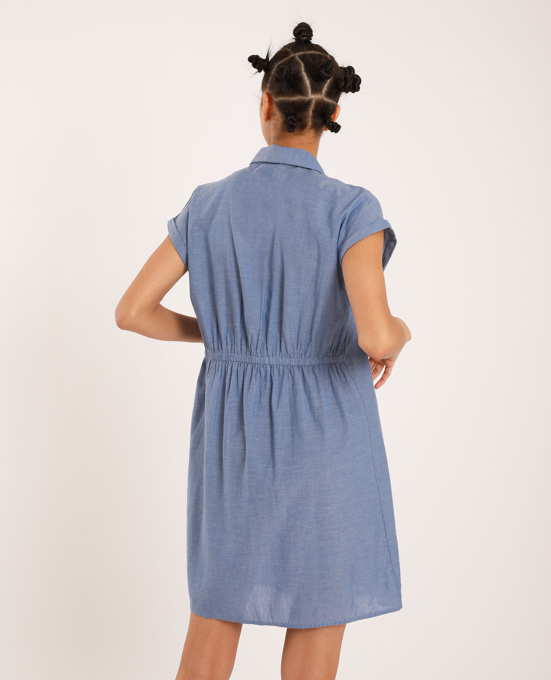 robe chemisier manches courtes