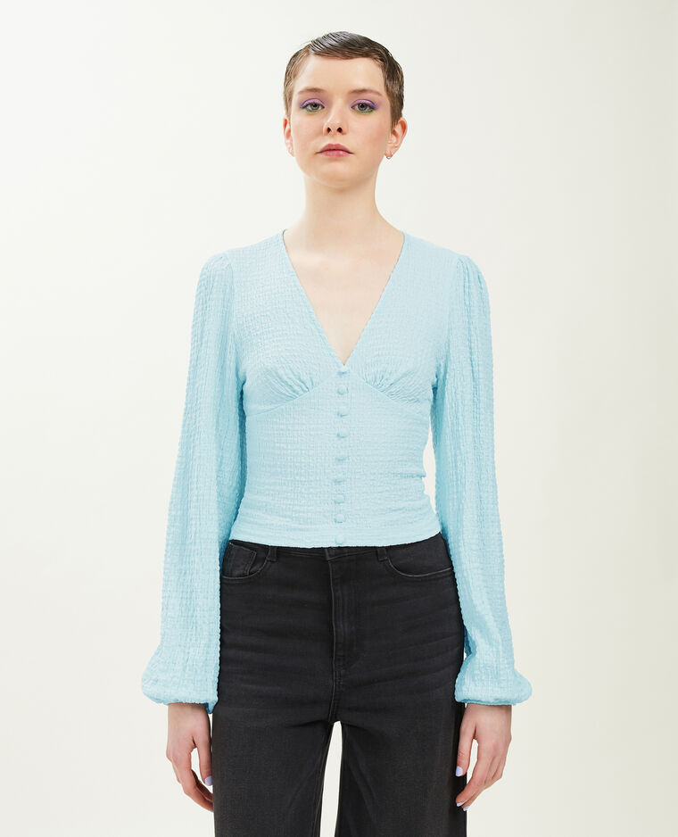 Top manches ballons bleu clair - Pimkie