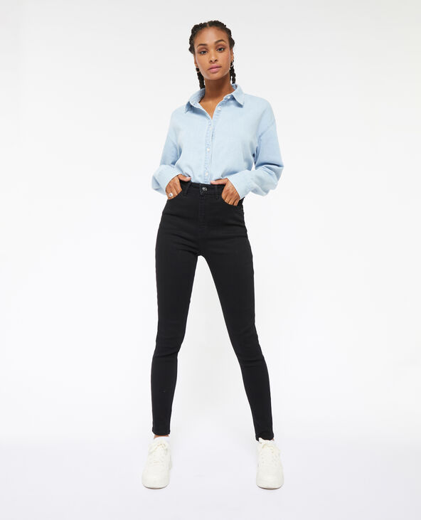 Jean skinny taille haute noir - Pimkie