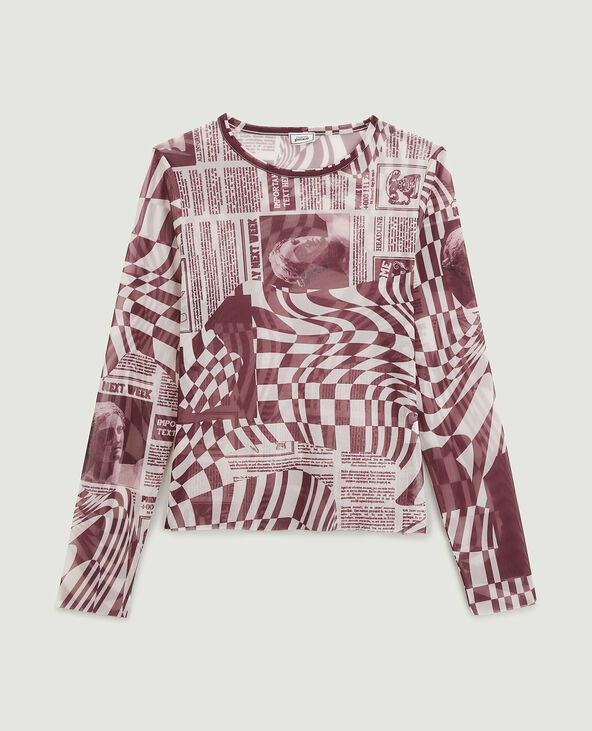 Top en maille transparente blanc - Pimkie