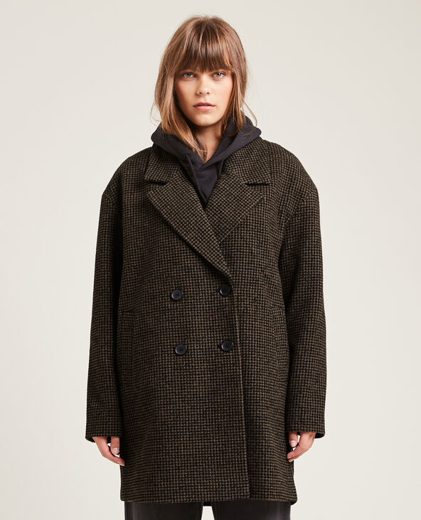 Manteau court oversize taupe - Pimkie