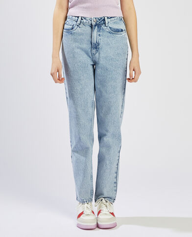 Jean mom taille haute bleu clair - Pimkie