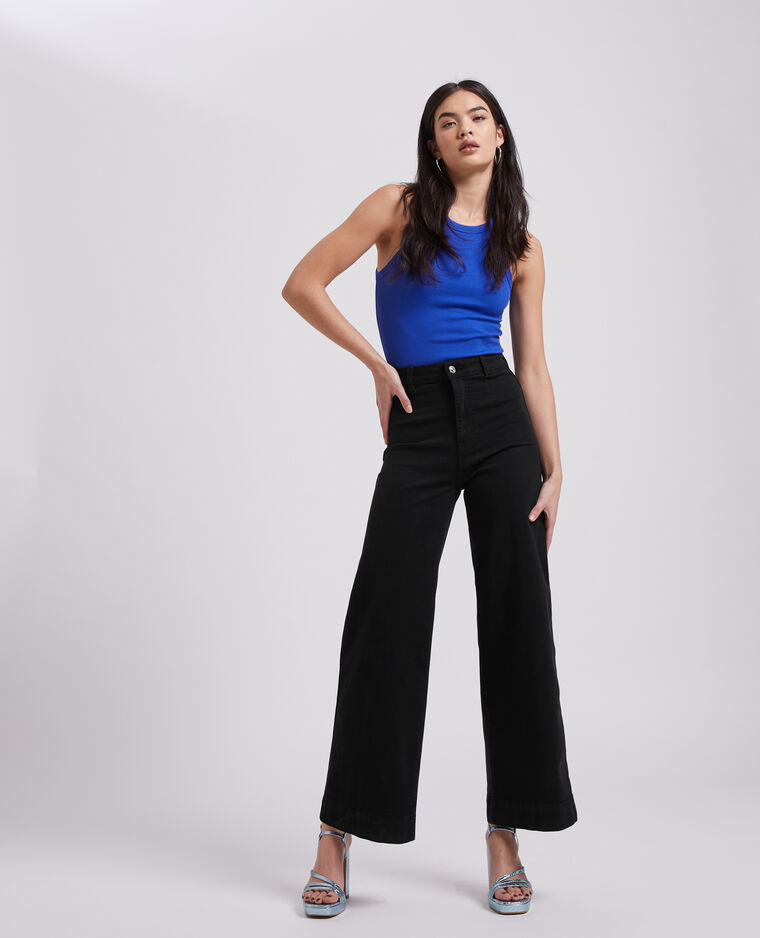Jean wide taille haute gris foncé - Pimkie