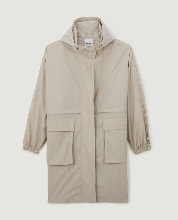 Parka anti-pluie avec capuche blanc - Pimkie