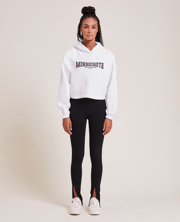Jegging taille haute avec fentes devant noir - Pimkie