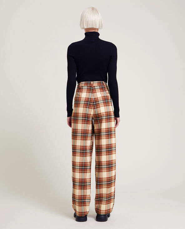 Pantalon large à pinces SMALL marron - Pimkie