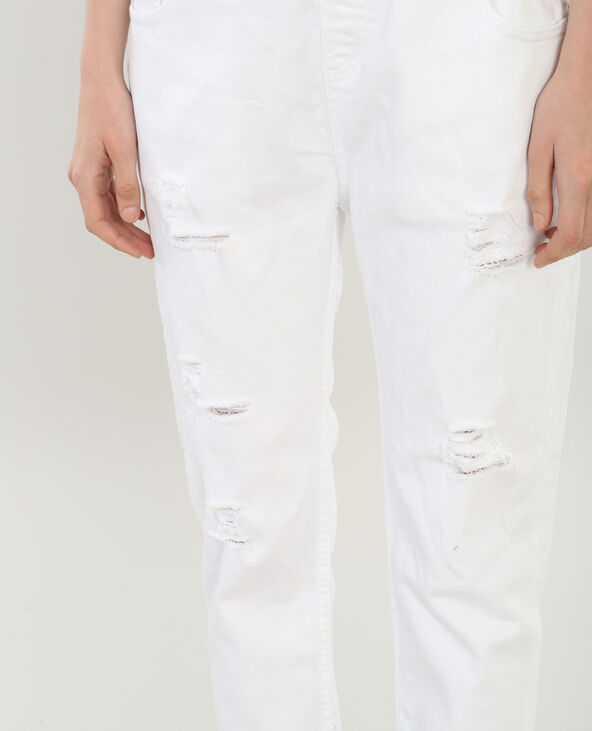 Salopette en jean destoy blanc - Pimkie