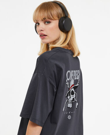 T-shirt oversize One Piece gris foncé - Pimkie