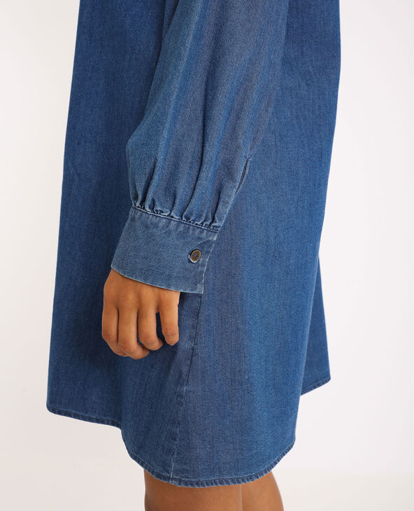 Robe chemise en jean bleu foncé - Pimkie