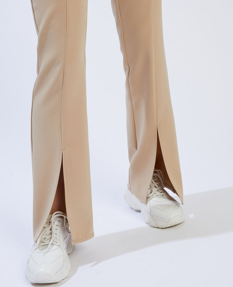 Pantalon flare SMALL taupe - Pimkie