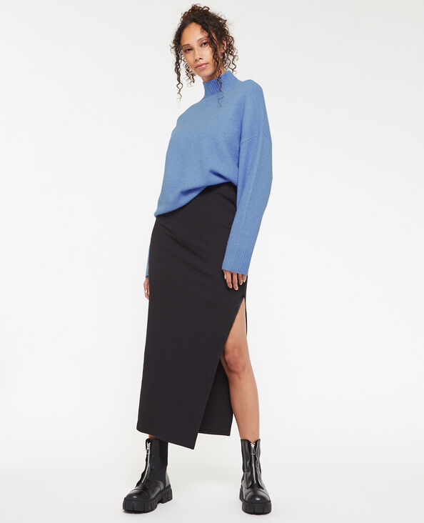 Pull oversize col montant bleu - Pimkie