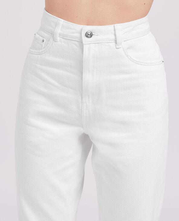 Jean droit taille haute blanc - Pimkie