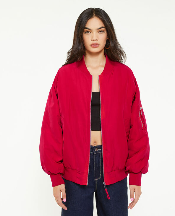 Bomber oversize rouge - Pimkie