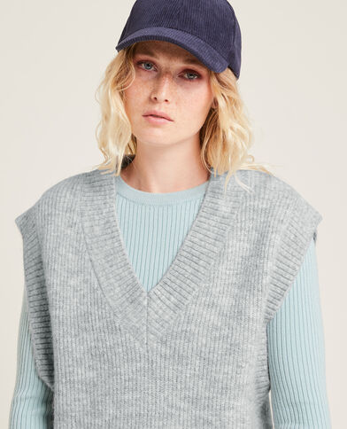 Pull sans manches oversize gris - Pimkie