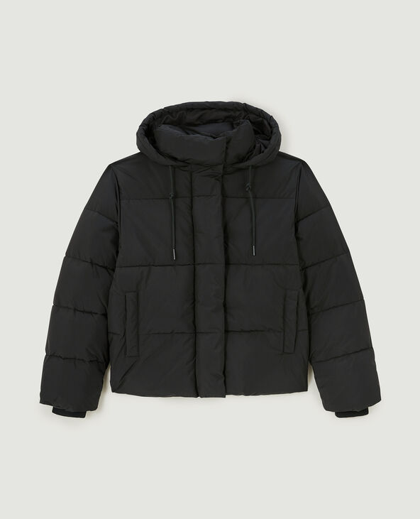 Doudoune chaude avec capuche noir - Pimkie