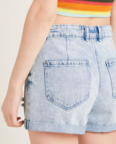 Short en jean bleu clair - Pimkie