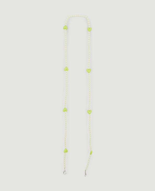 Bandoulière perles pour téléphone blanc - Pimkie