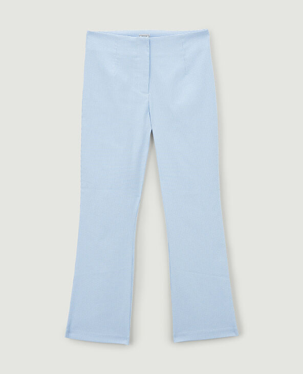 Pantalon flare cropped SMALL bleu - Pimkie