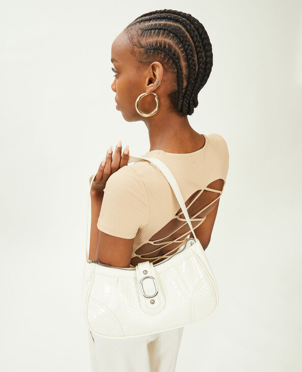 Sac baguette cheap effet croco