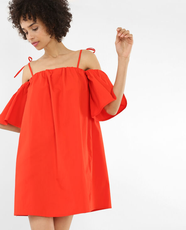 Robe ample rouge on sale