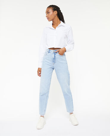 Jeans boyfriend online femme taille haute