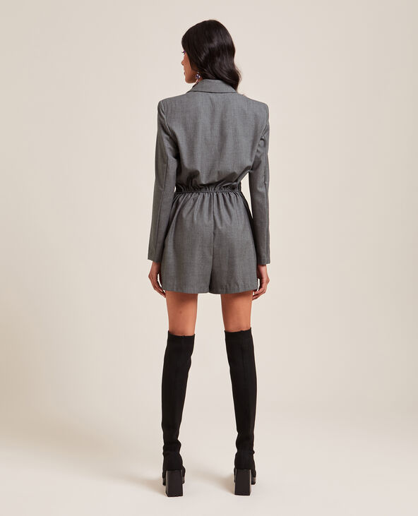 Combishort blazer gris - Pimkie