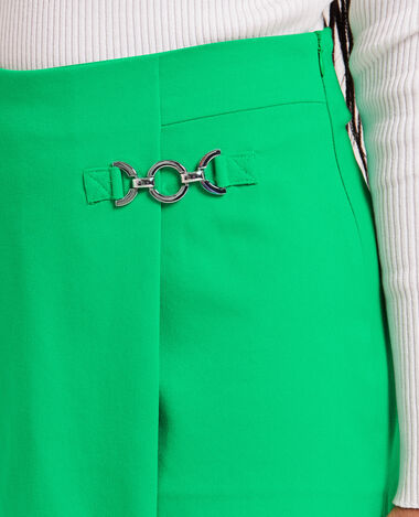 Jupe-short avec boucle métallique vert - Pimkie