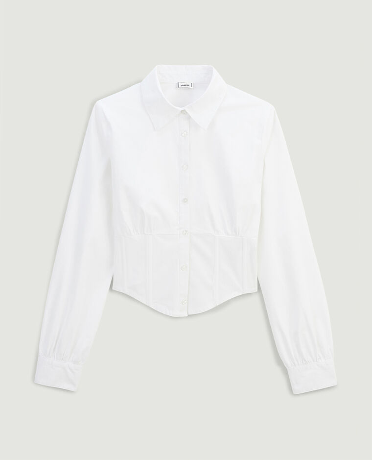 Chemise corset blanc - Pimkie