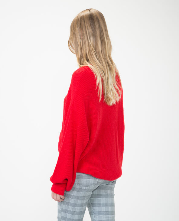 Pull oversized rouge - Pimkie