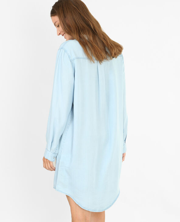 Robe chemise bleu clair - Pimkie