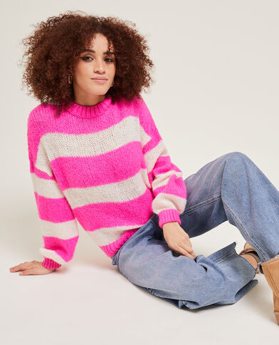 Pull col rond rose - Pimkie