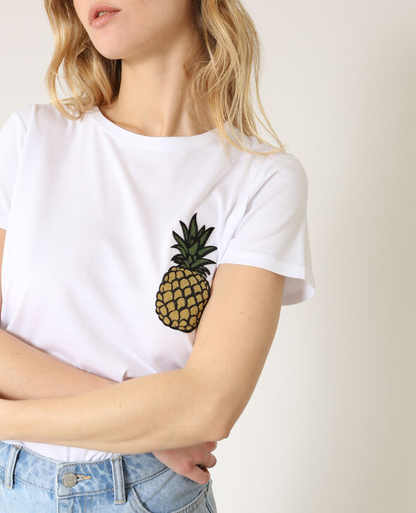 T-shirt ananas blanc - Pimkie
