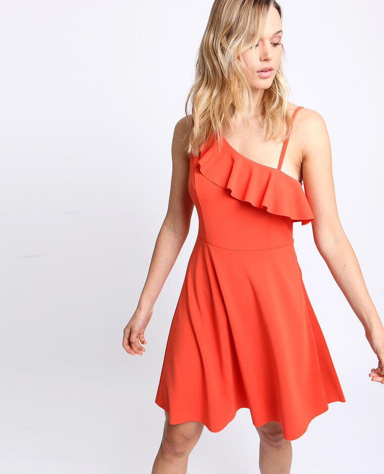 Asymmetrische Jurk Roestkleur 781235113a03 Pimkie