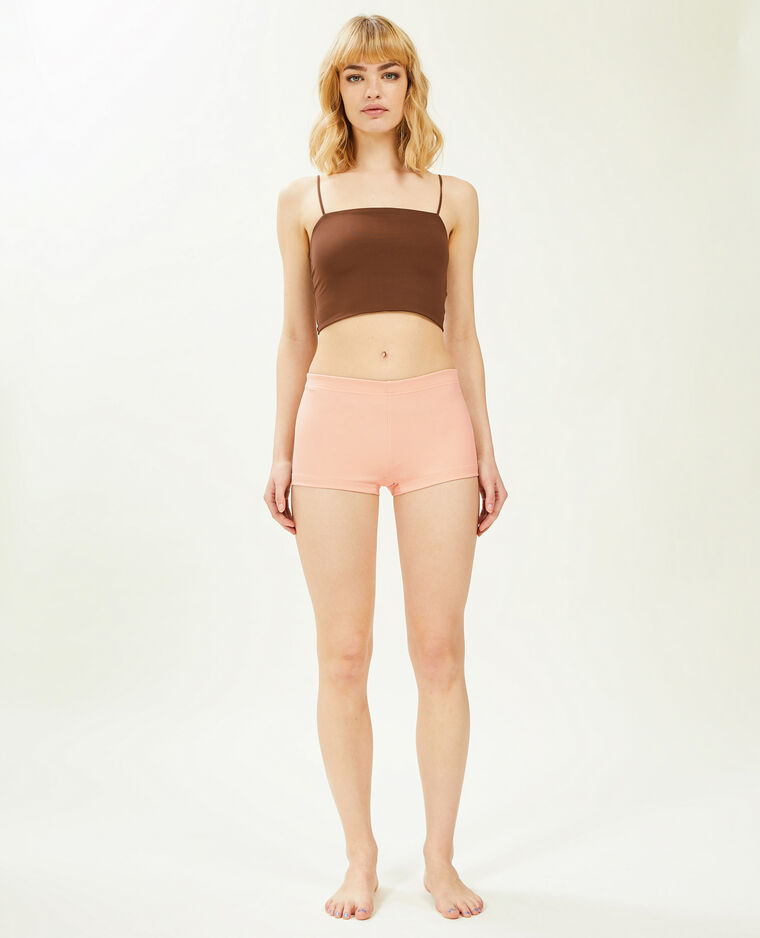 Shorty en maille extensible rose clair - Pimkie