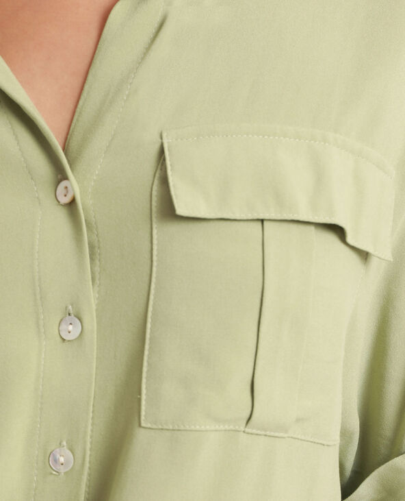 Chemise à manches courtes vert de gris - Pimkie
