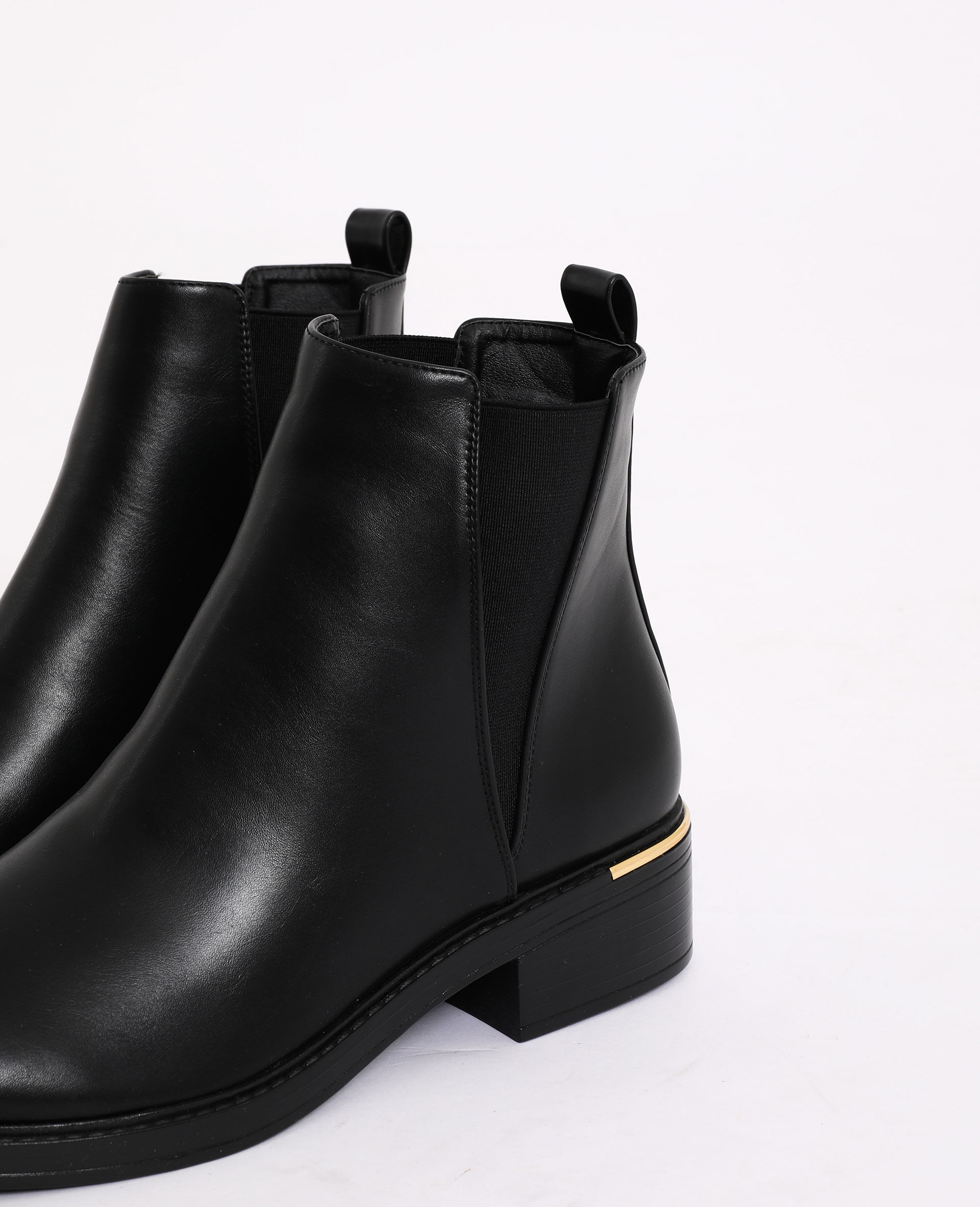 bottine simili cuir