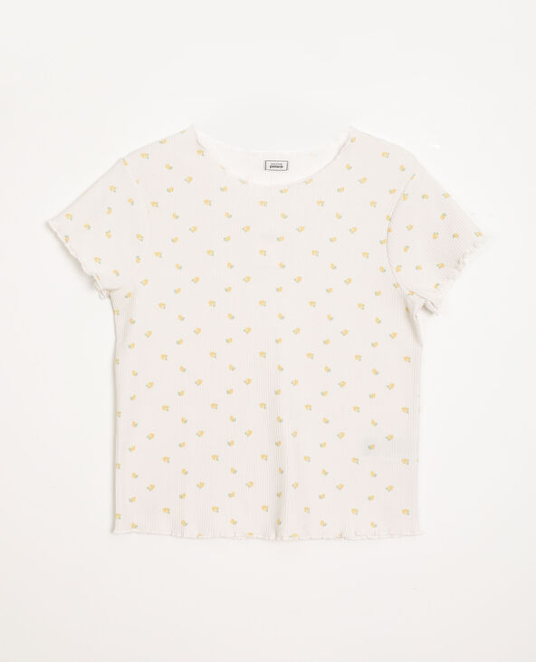 T-shirt imprimé citrons blanc - Pimkie