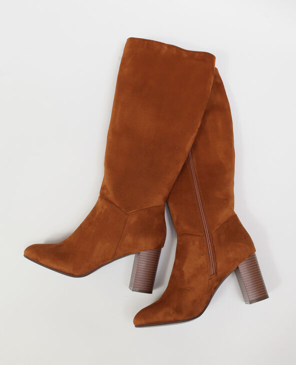 Bottes suedine shop marron