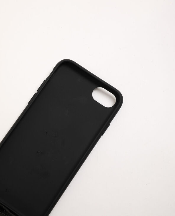 Coque compatible iPhone avec bandoulière noir - Pimkie